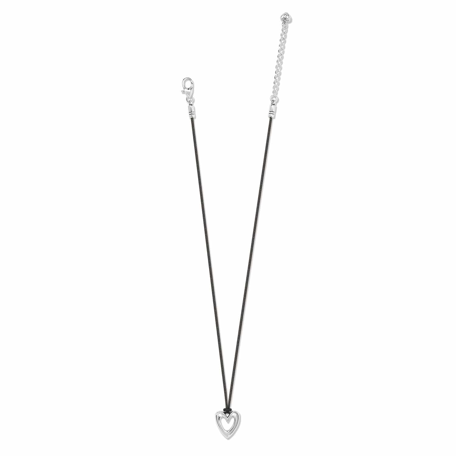 Cascade Open Heart Petite Cord Necklace - Image 3