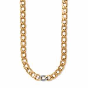Cleo Pave Link Necklace