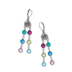 Contempo Color Gems Statement French Wire Earrings