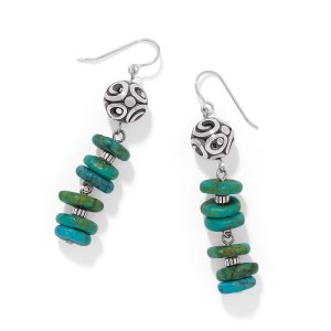 Contempo Sonora Verde Blue French Wire Earrings