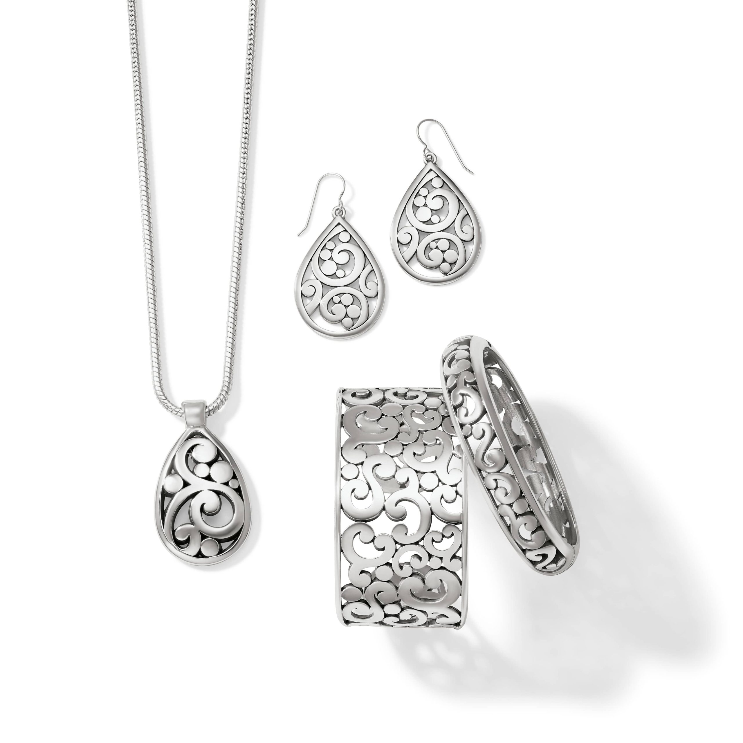 Contempo Teardrop French Wire Earrings - Image 2