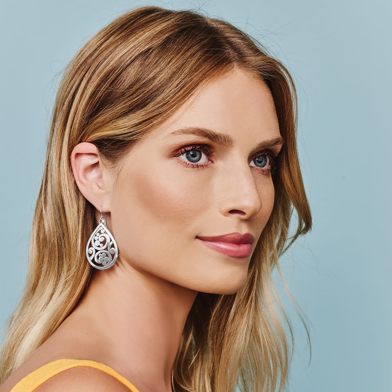 Contempo Teardrop French Wire Earrings - Image 3