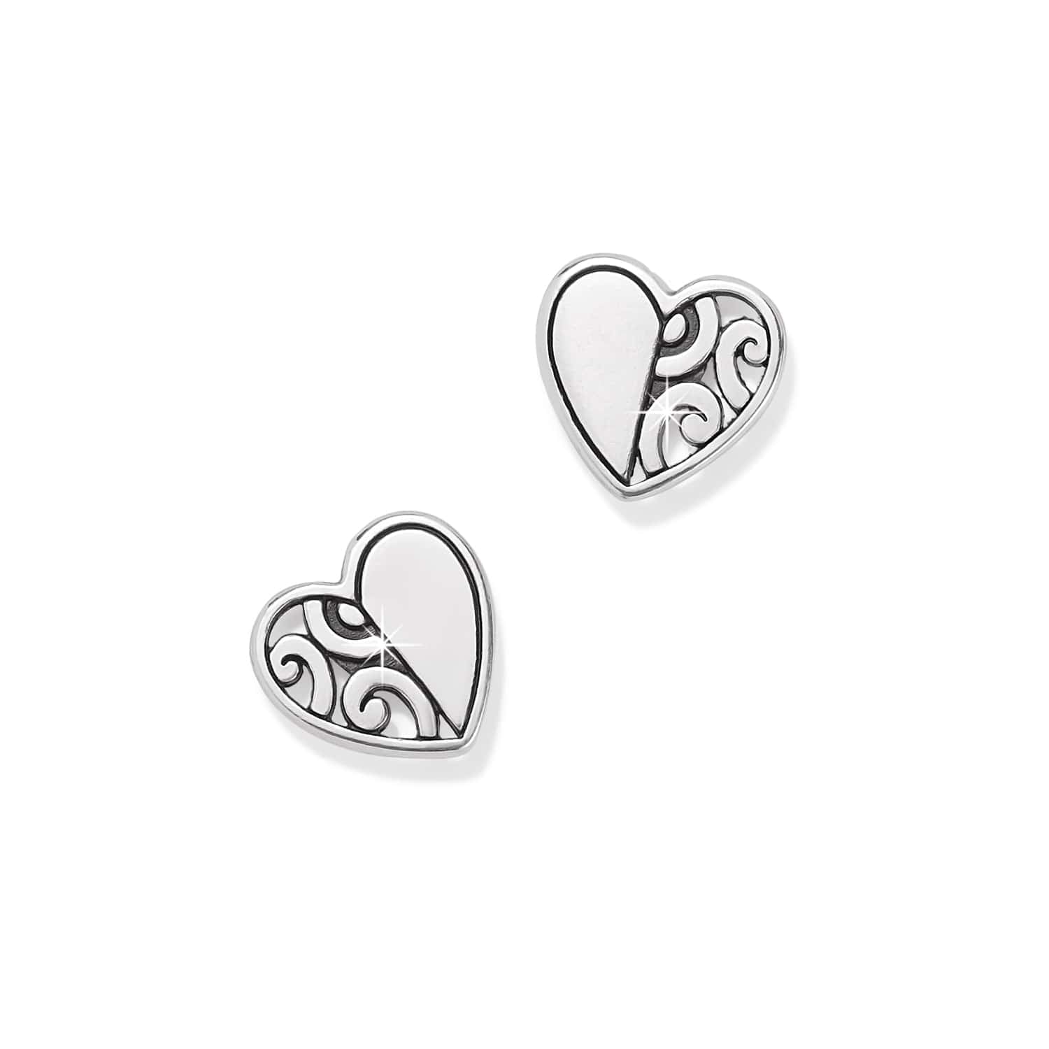 Deco Heart Mini Post Earrings