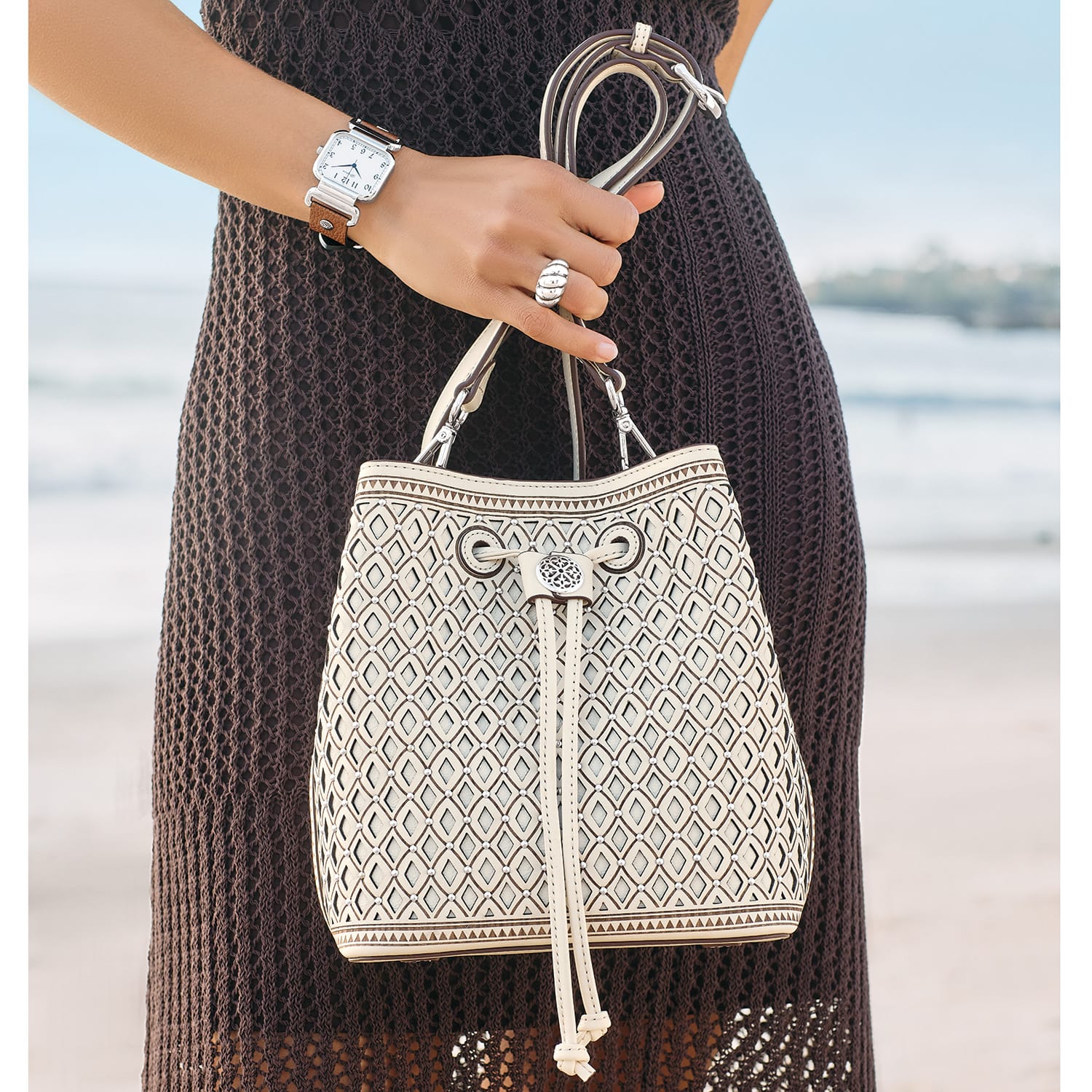 Diamante Bucket Bag - Image 4