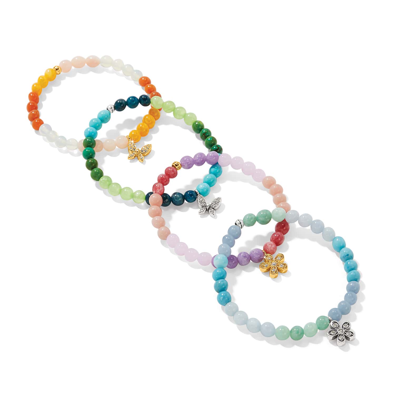 Enchanting Flower Stretch Bracelet - Image 4