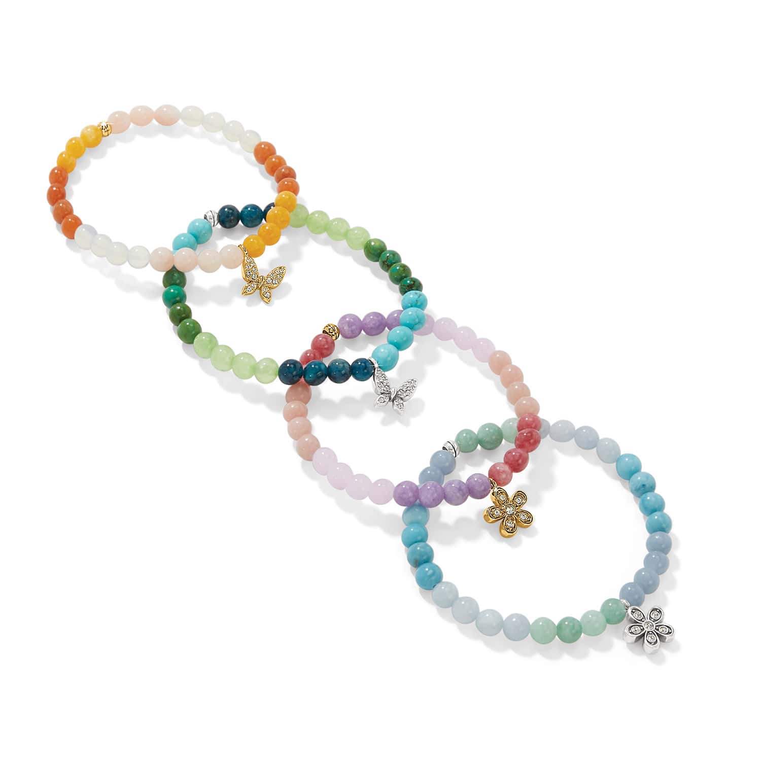Enchanting Flower Stretch Bracelet - Image 8