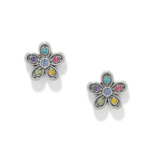 Enchanting Gem Flower Earrings