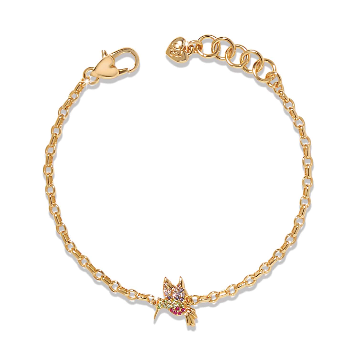 Enchanting Gem Hummingbird Bracelet