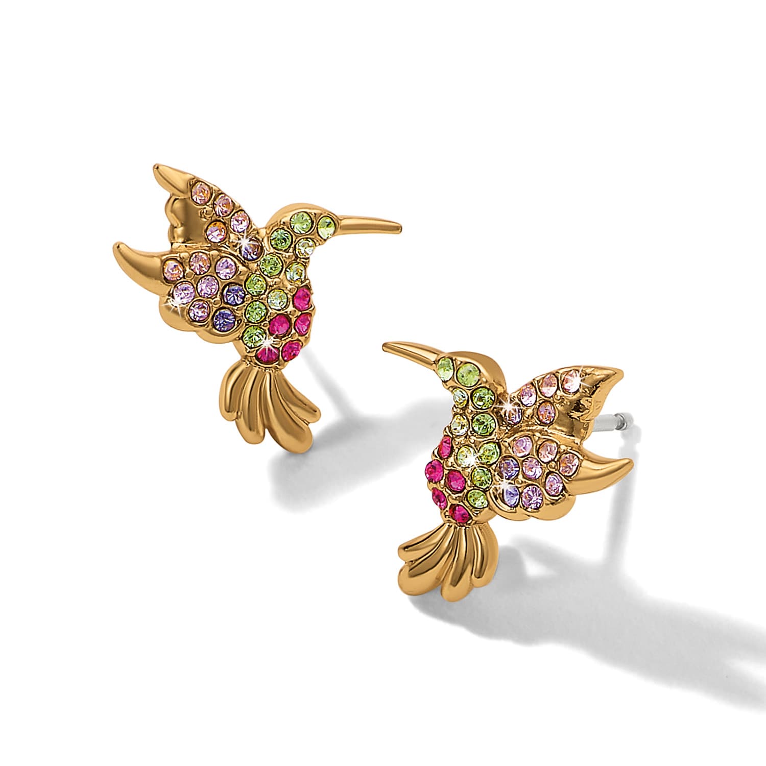 Enchanting Gem Hummingbird Earrings - Image 2