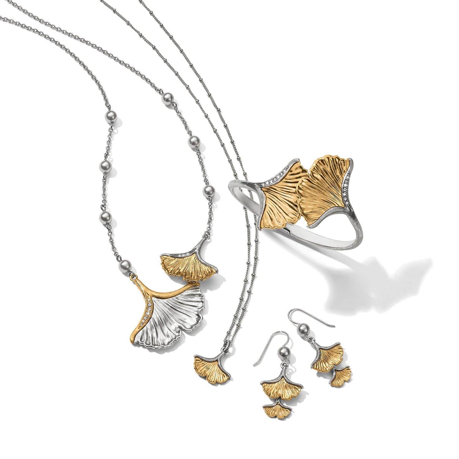 Everbloom Ginko Pearl French Wire Earrings - Image 2