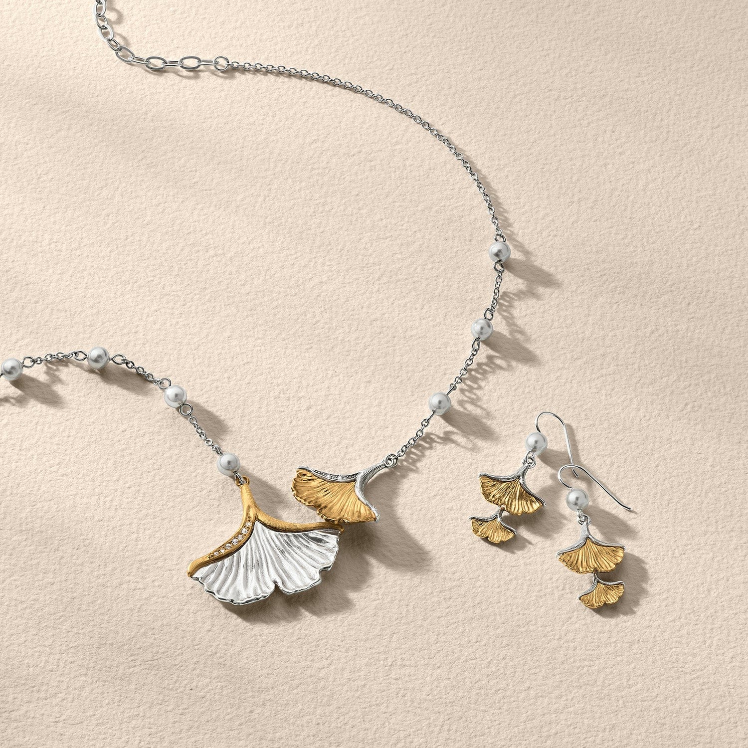 Everbloom Ginko Pearl French Wire Earrings - Image 3