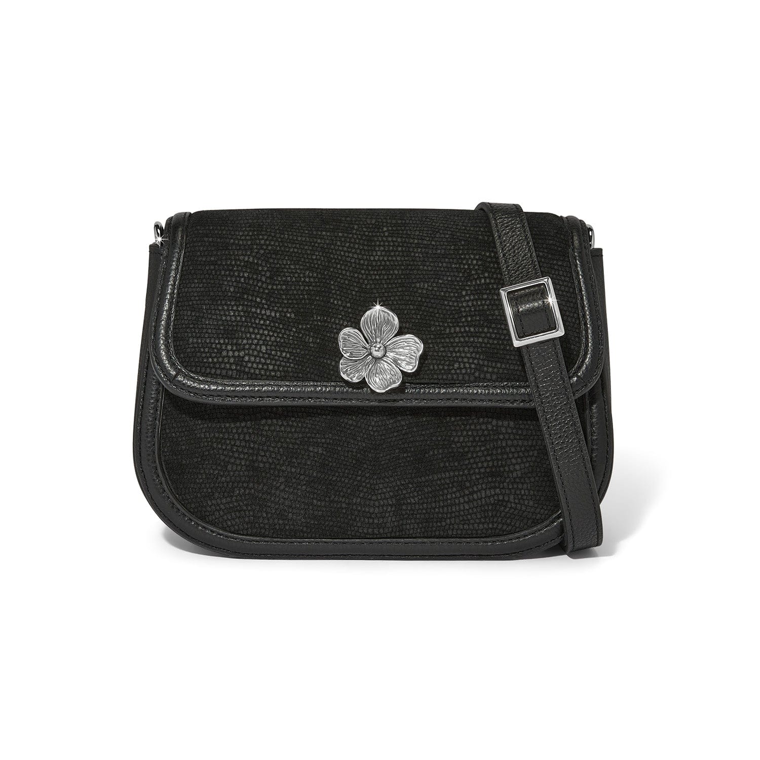 Everbloom Noir Arlo Flap Cross Body Bag