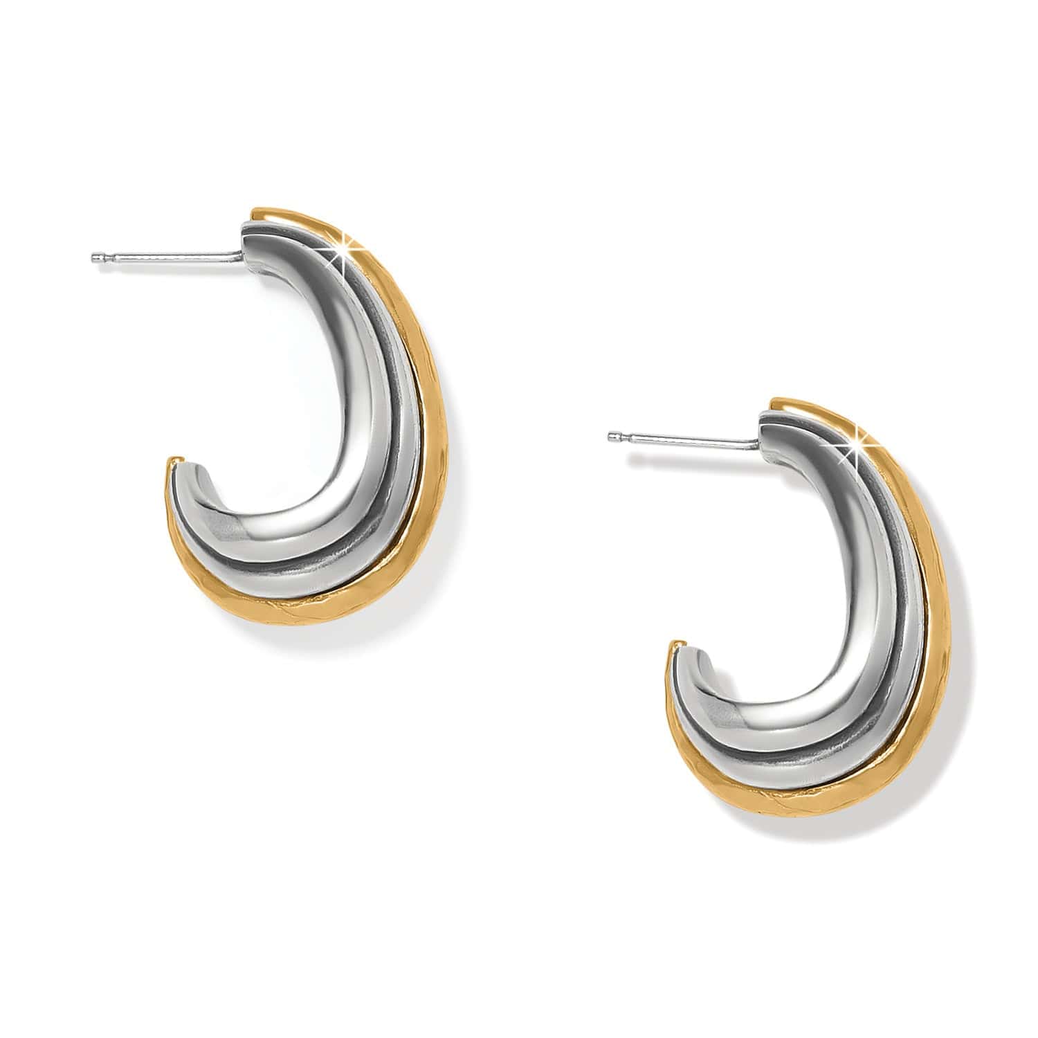 Ferrara Deco Large Hoop Earrings - Image 2