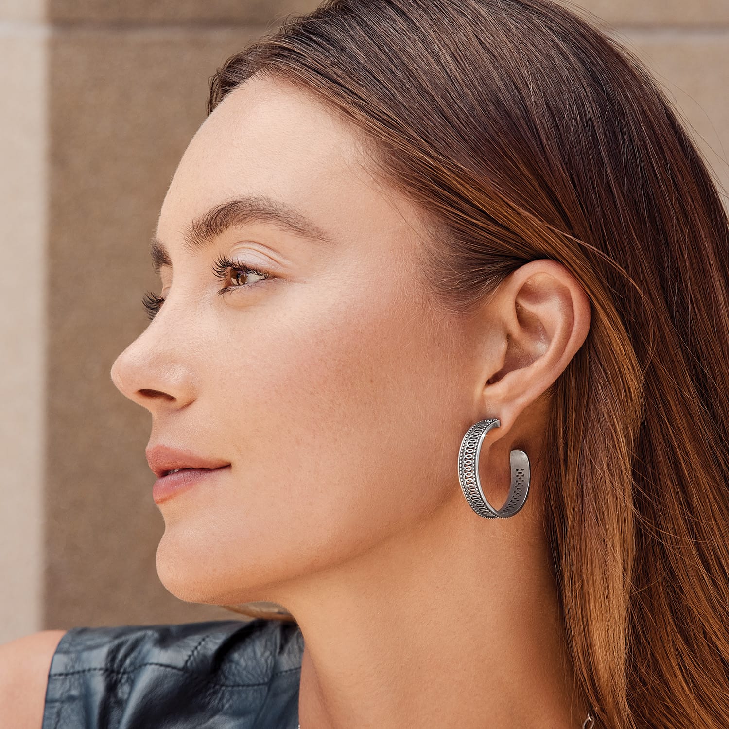 Ferrara Siena Large Hoop Earrings - Image 6