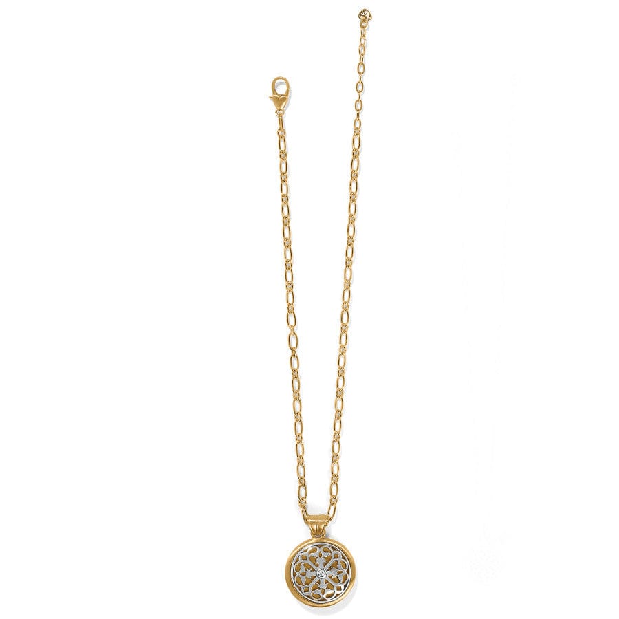 Ferrara Two Tone Luce Large Pendant Necklace - Image 2