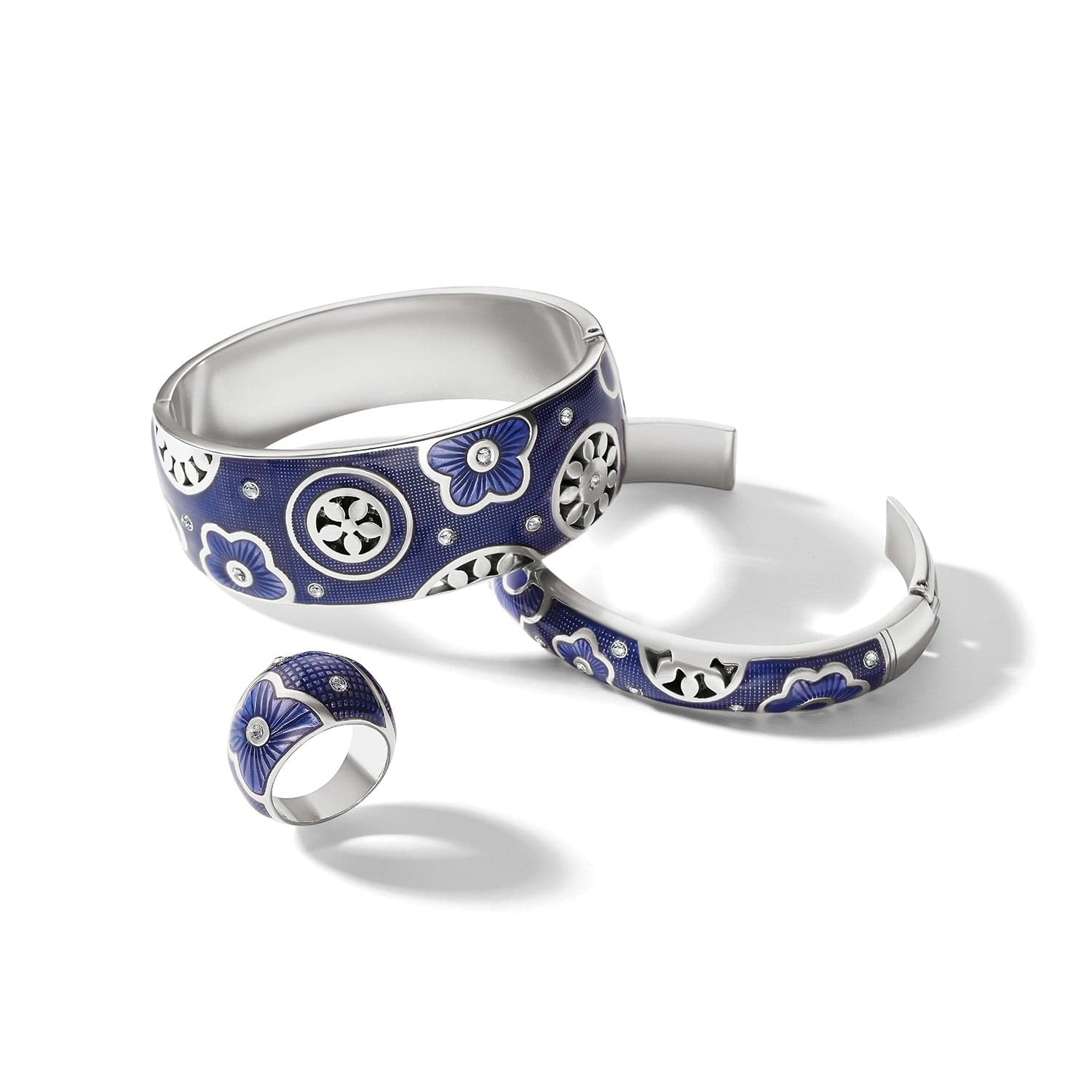 Flora Double Hinged Bangle Bracelet - Image 3