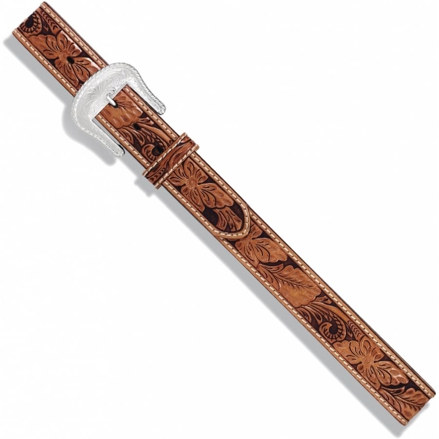 Floral Hand Tooled Belt - Image 3