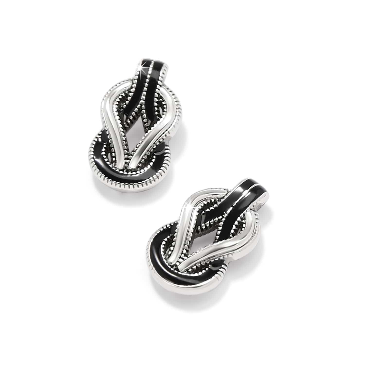 Interlok Harmony Black Post Earrings - Image 2