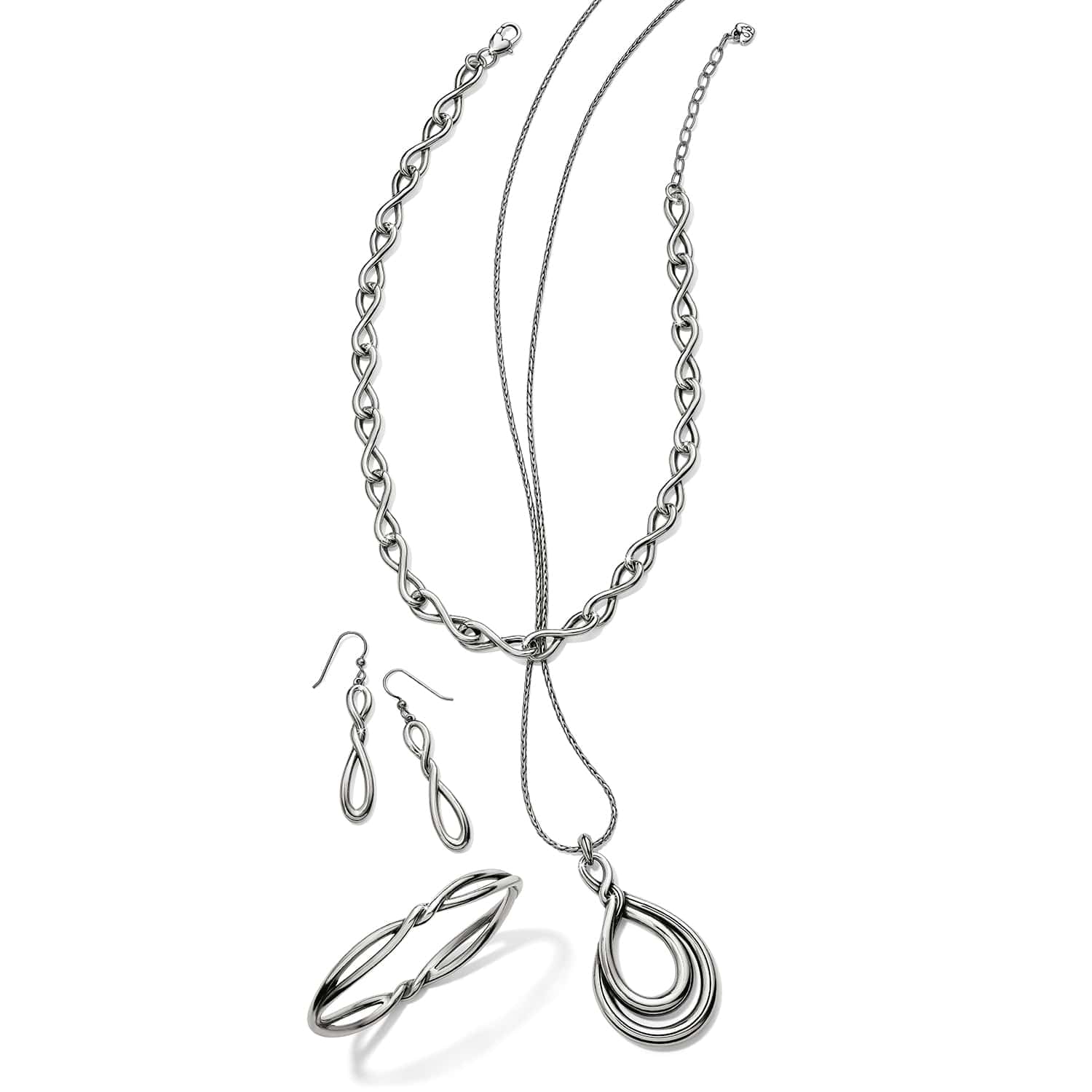 Interlok Twist French Wire Earrings - Image 2