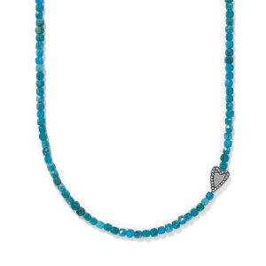 Love Message Be Bold Teal Necklace