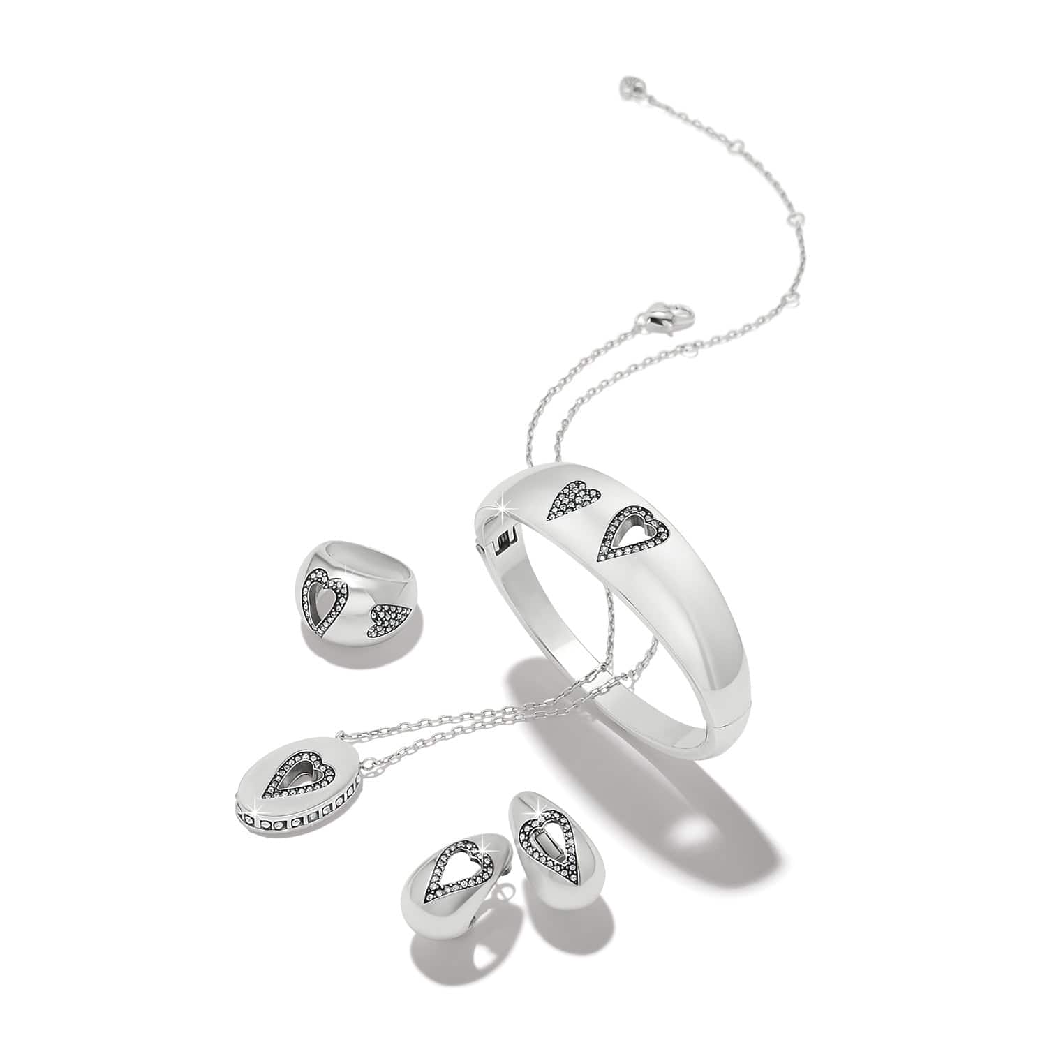 Love Messages B Simple Hoop Earrings - Image 2