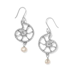 Lunar Tide Nautilus French Wire Earrings