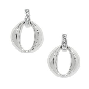 Meridian Classic Crescent Post Drop Earrings