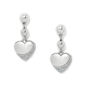 Meridian Petite Heart Wave Post Earrings