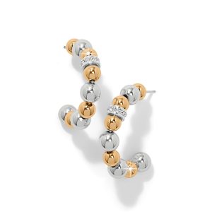 Meridian Petite Station Hoop Earrings