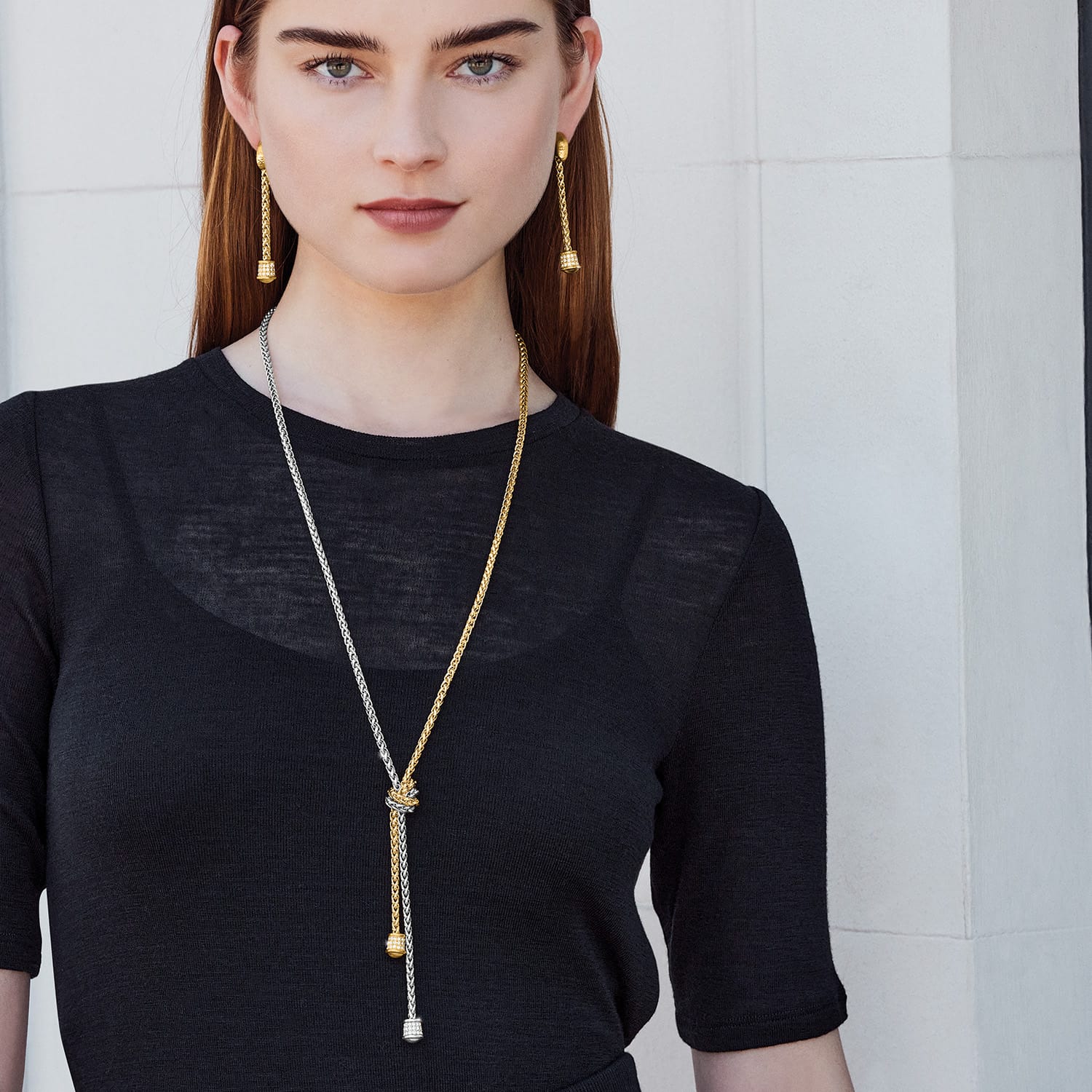 Meridian Ventus Two Tone Y Necklace - Image 3