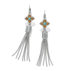 Mosaic Cerrillos Tassel Leverback Earrings