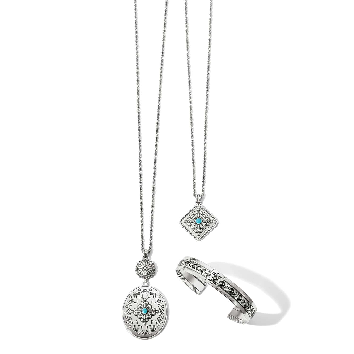 Mosaic Paseo Long Concho Necklace - Image 4