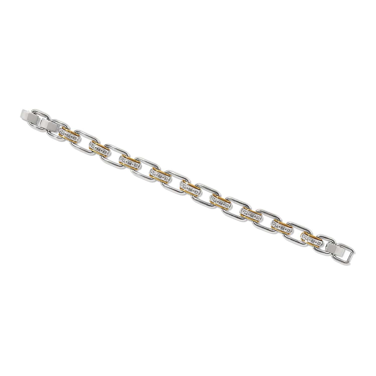 Mosaic Two Tone Links Bracelet - Image 2