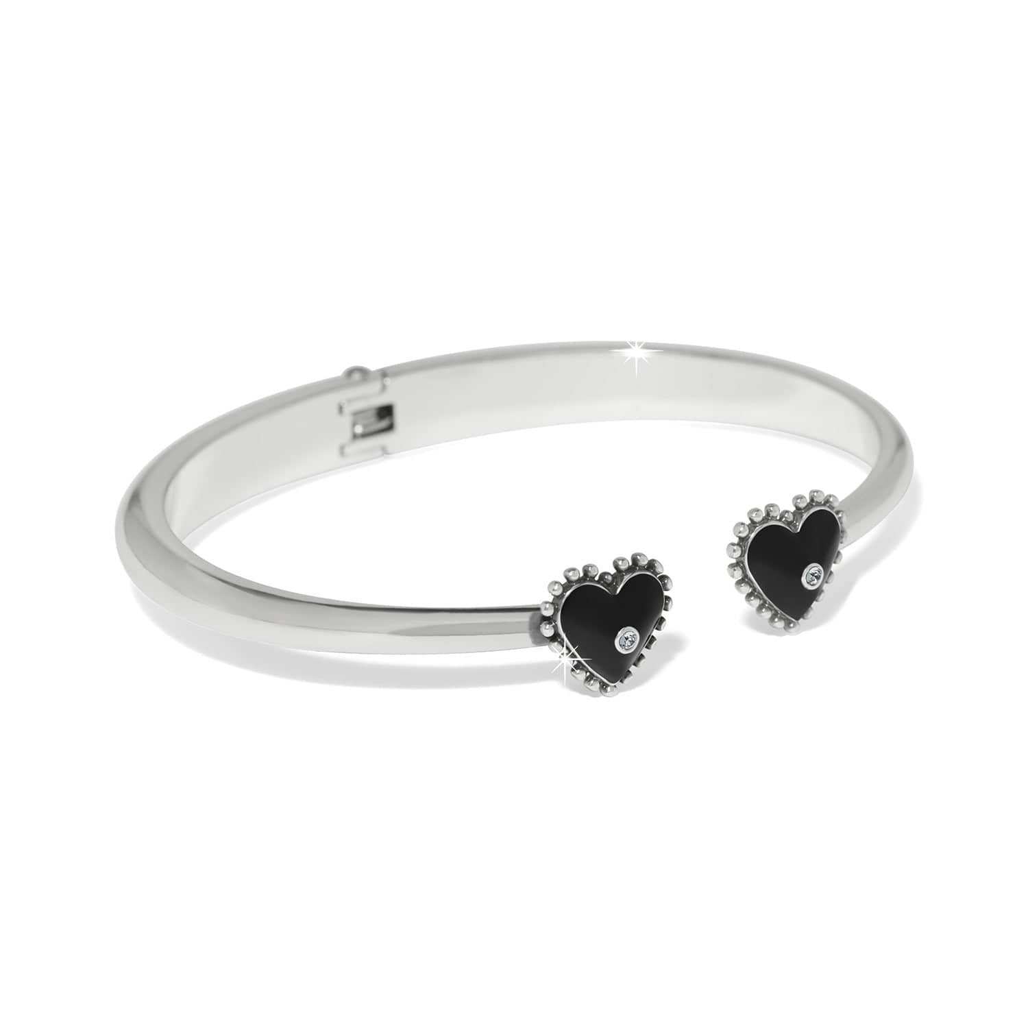 Pretty Tough Amour Heart Open Hinged Bangle - Image 3