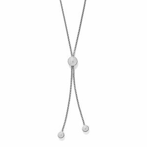 Pretty Tough Bold Stud Lariate Necklace
