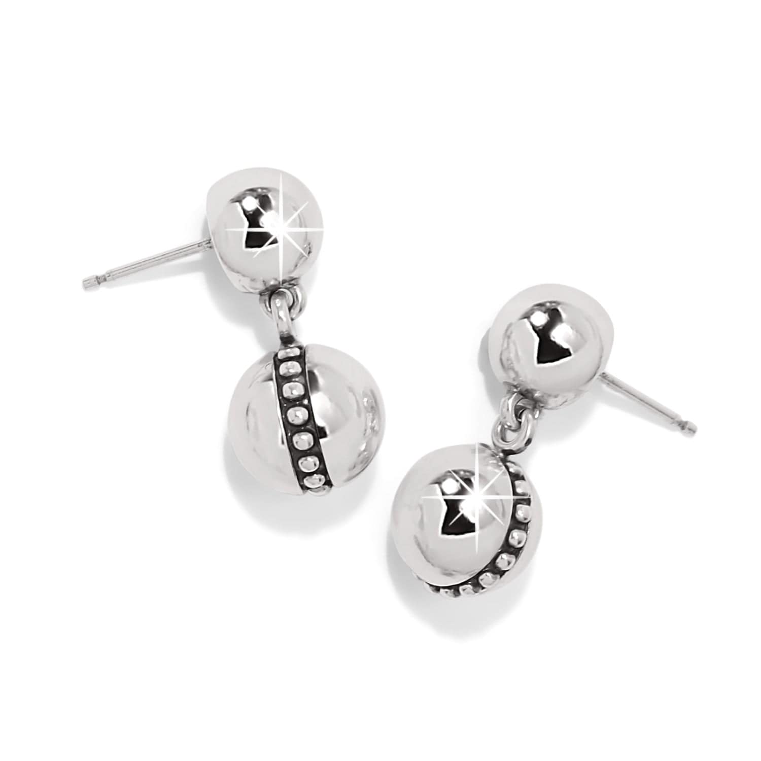 Pretty Tough Bold Stud Post Drop Earrings - Image 2