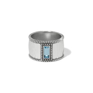 Pretty Tough Gem Wide Band Ring