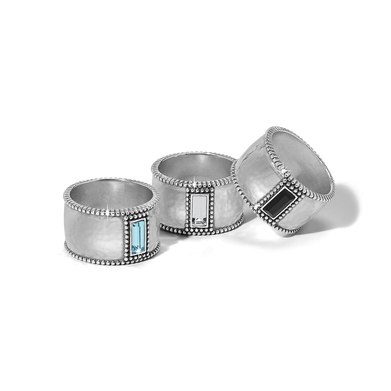 Pretty Tough Gem Wide Band Ring - Image 10