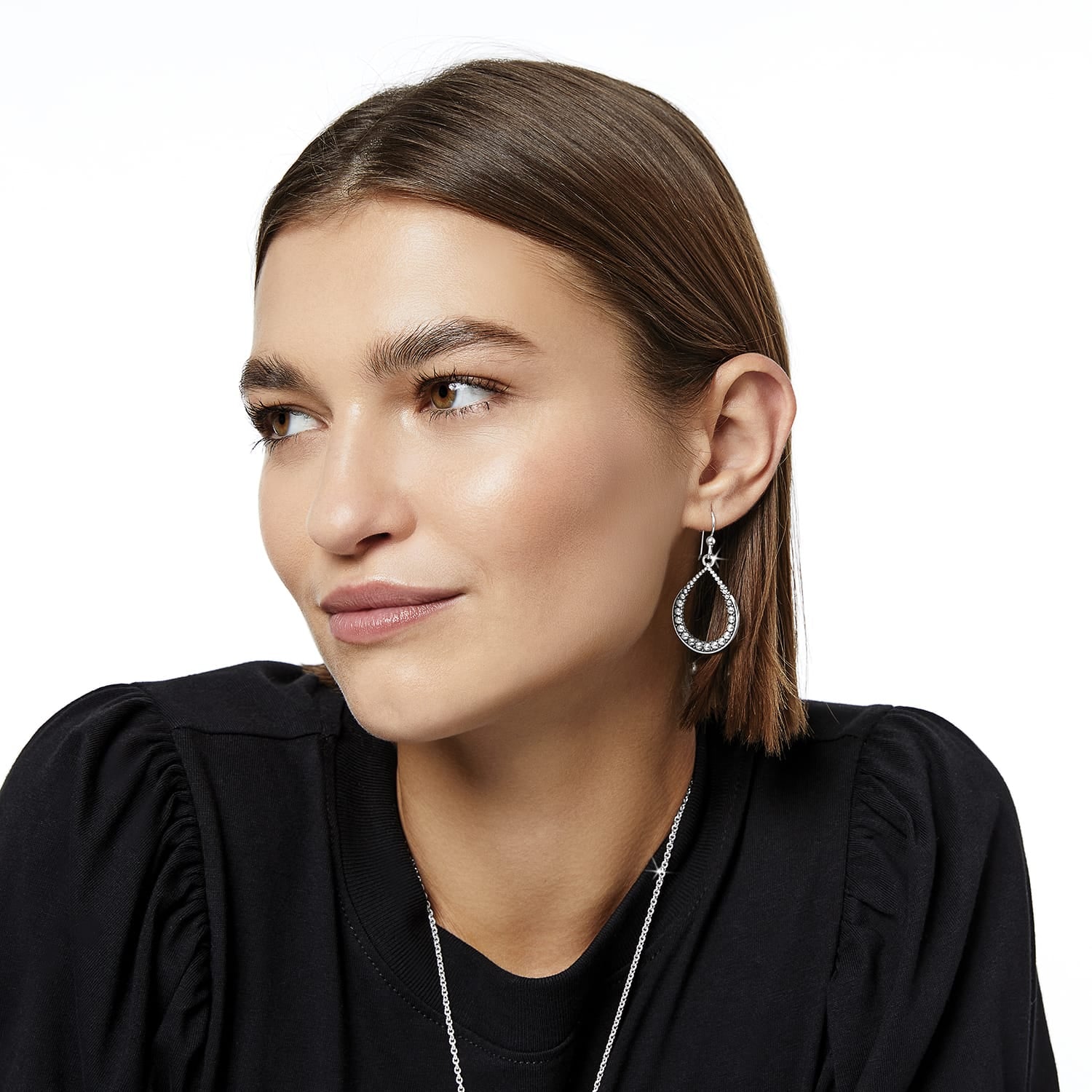 Pretty Tough Teardrop French Wire Earrings - Image 3