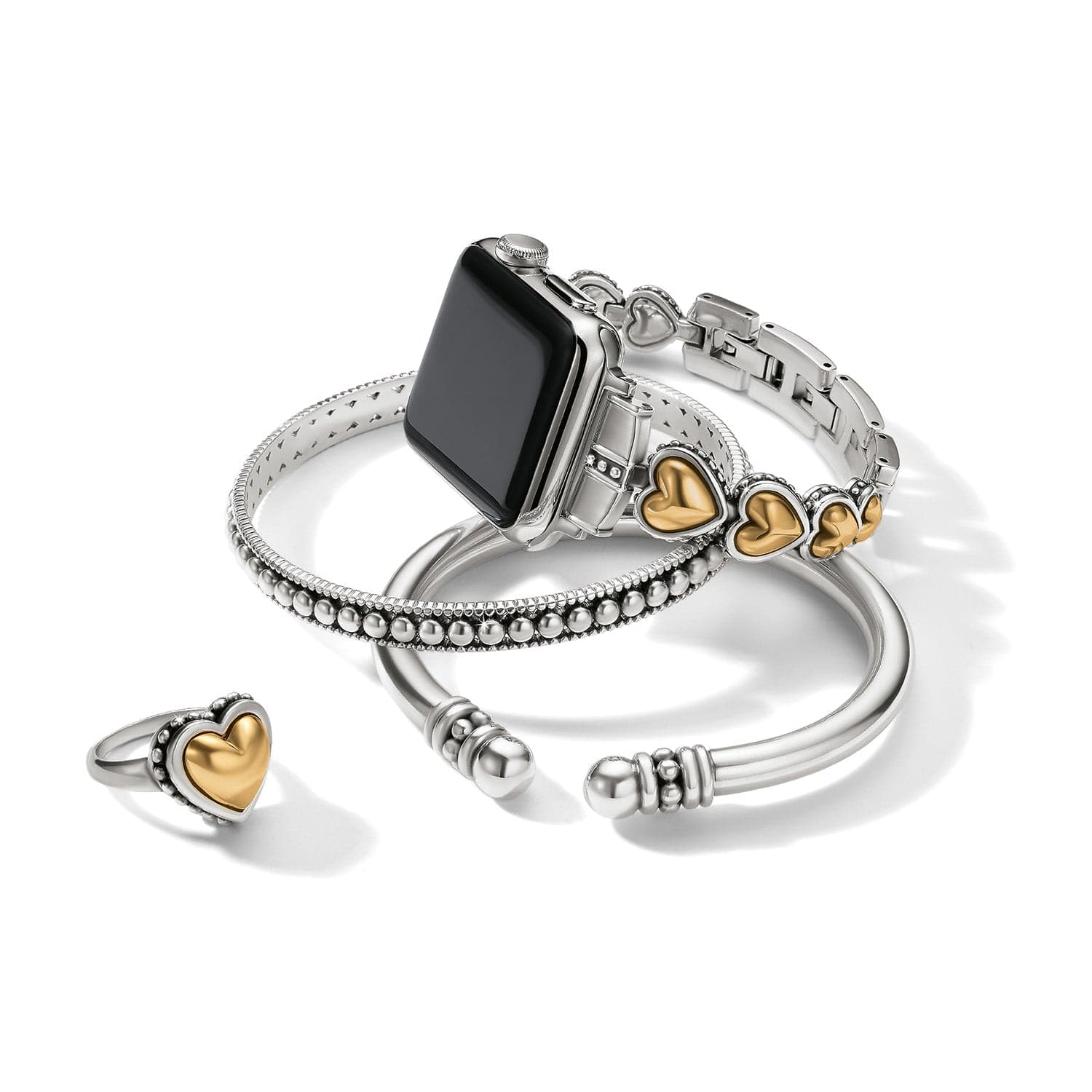 Pretty Tough Two Tone Heart Watch Band - Image 4