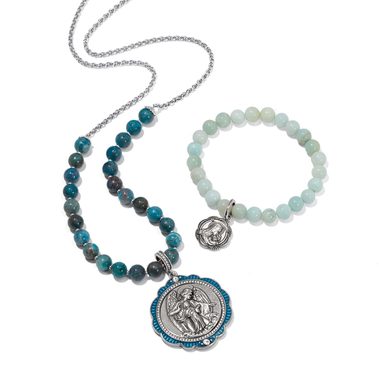 Protection Angel Medallion Necklace - Image 4