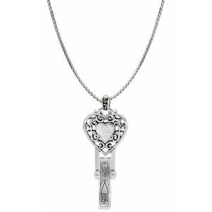 Reno Heart Badge Clip Necklace
