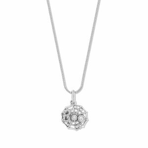 Spider Web Charm Necklace