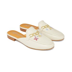Sylvie Charm Embroidered Mules