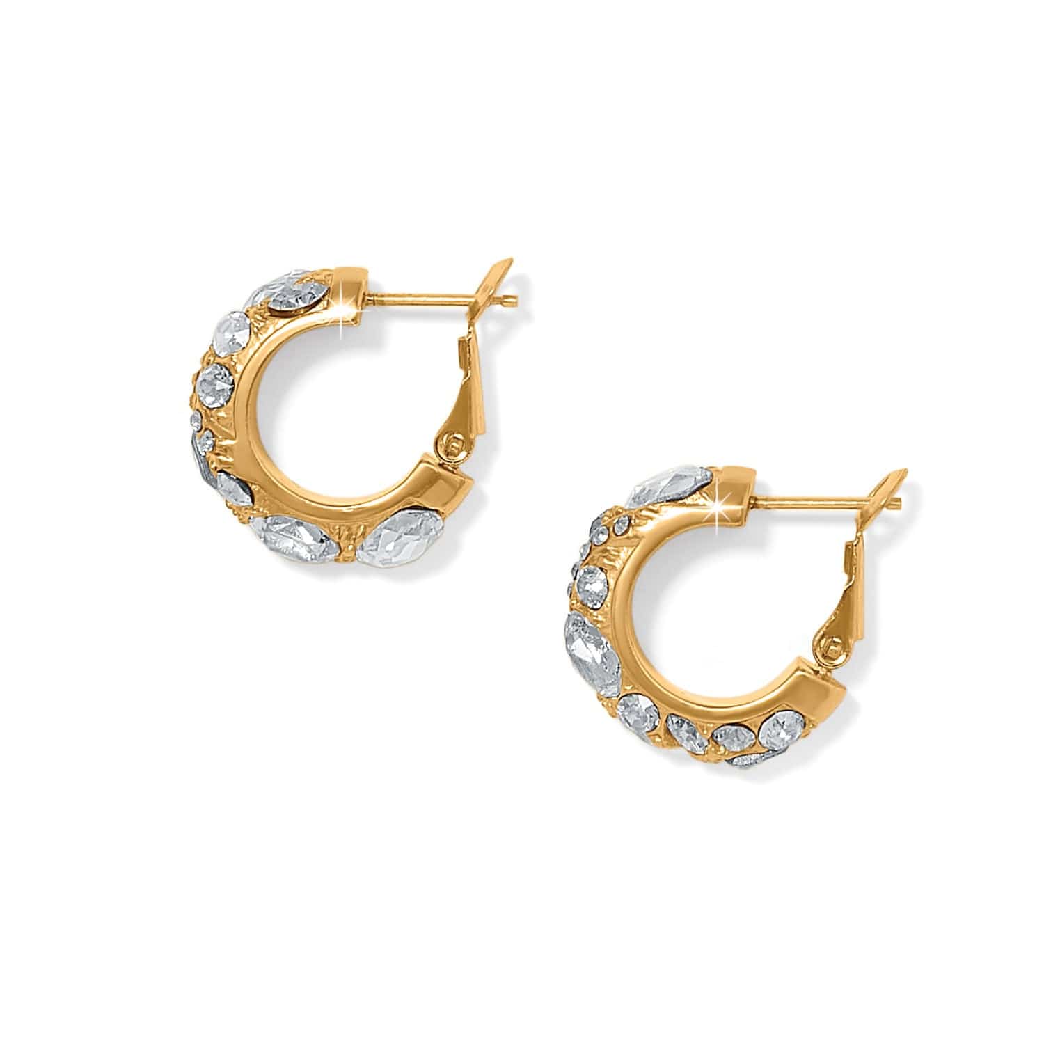 Trust Your Journey Golden Hoop Earrings - Image 2